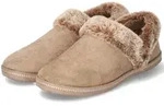 SKECHERS Damen Hausschuhe beige Warmfutter - Gr&ouml;&szlig;e: 40 - Taupe - 40