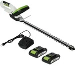 Akku Heckenschere 20V/2.0Ah mit 2 Akkus und Schnellladeger&auml;t Schnittl&auml;nge 52...