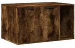 vidaXL Katzenklo R&auml;uchereiche 80x50x45 cm Holzwerkstoff - Braun