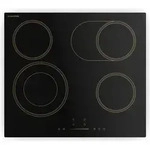 Klarstein Victoria Glaskeramikkochfeld - 60 cm, 4 Zonen, Retro-Design, 6600 W,