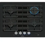 Siemens iQ700 ER6A6PH40, Schwarz, Integriert, 59 cm, Gaskochfeld, Geh&auml;rtetes Glas, 4