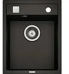 NABER Sp&uuml;le ANGOLA 40 in NERO mit Drehexcenterbedienung / Cin-Nagranit /