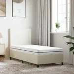 vidaXL Matratze Schaumstoff Mittelweich 90x200 cm - Wei&szlig;
