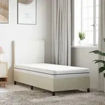 vidaXL Matratze Schaumstoff Mittelweich 90x190 cm - Wei&szlig;