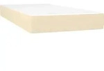 vidaXL Taschenfederkernmatratze Mittel Creme 120x190x20 cm Stoff - Beige/Wei&szlig;