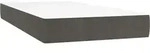 vidaXL Taschenfederkernmatratze Mittel Dunkelgrau 90x210x20 cm Samt -