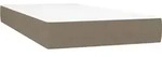 vidaXL Taschenfederkernmatratze f&uuml;r Kinder Mittel Taupe 80x160 cm Stoff -