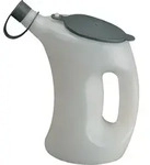 Pressol Messbecher aus Polyethylen 1l wei&szlig; / transparent mit Deckel / Kappe -10 /