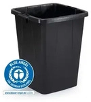 DURABLE Abfallbeh&auml;lter DURABIN&reg; ECO 90L quadratisch, 1800505221 schwarz - Schwarz