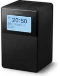 Philips TAR5100/10, Digitaler Wecker, Schwarz, 12/24 h, DAB, DAB+, FM, AAC, SBC, IPX4