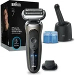 Braun Series 7 72-C7200cc, Folienschaber, Schwarz, Gold, Edelstahl, Tasten,...