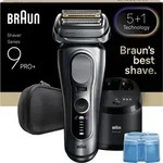 Braun Series 9 Pro+ 9667CC, Folienschaber, Silber, Edelstahl, Tasten, LED,