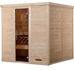 weka Premium Massivholz-Elementsauna KEMI Gr. 3 Sparset 7,5 kW OS inkl. digitaler