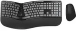 CONCEPTRONIC Wireless Keyboard+Mouse,ergo,Layout US sw - Schwarz
