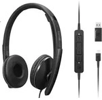 Lenovo 4XD1M39029, Kabelgebunden, 20 - 20000 Hz, 148 g, Kopfh&ouml;rer, Schwarz - Schwarz