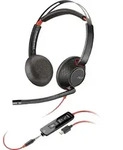 POLY Blackwire C5220 USB-C-Headset + Inline-Kabel, Kabelgebunden, B&uuml;ro/Callcenter,