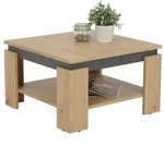 Couchtisch Wohnzimmertisch Tim III - quadratisch - Nachbildung Artisan Eiche -