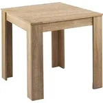 byLIVING Esstisch Nepal, 80x80 cm, Melaminbeschichtung Sonoma eichefarbig - Braun