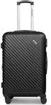 CHECK.IN Paradise 2.0 4 Rollen Trolley M 68 cm mit Dehnfalte - Schwarz