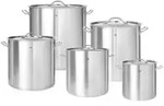 HENDI Bratentopf mit Deckel 50x50cm 98 l Edelstahl Budget Line - Silber