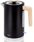 Briebe KT1165BLK, 1,7 l, 2200 W, Schwarz, Edelstahl, Wasserstandsanzeige,
