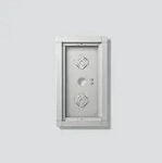 Siedle Aufputzgeh&auml;use GA 612-2/1-01 SM silber-metallic