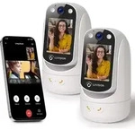 LUVISION 2er Set PTZ Gegensprechkamera Video Anruf Kamera Telefonkamera WLAN