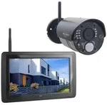 IP &Uuml;berwachungskamera Set mit Aufzeichnung, 7 Zoll Monitor, Bewegungsmelder