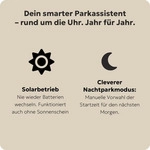 Needit Park Micro Solar elektronische Parkscheibe KBA zugelassen Schwarz