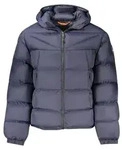 Nachhaltige Herrenjacke mit Kapuze und Taschen in Blau - Relaxed Fit - Blau - M