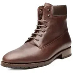 Shoepassion No.6712 Herren Boots Winter Leder braun Gr.42,5 - Braun - 42,5