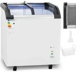 Verglaste Gefriertruhe f&uuml;r Tiefk&uuml;hlkost 180 l 180 W - Wei&szlig;