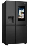 Hisense Hi9 Freistehend Side-by-Side-K&uuml;hlschrank, Schwarz, 614 l, Freistehend,