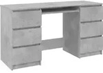 vidaXL Schreibtisch Betongrau 140x50x77 cm Holzwerkstoff - Grau