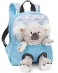 Rucksack mit Pl&uuml;schtier 21x26cm Koala 25 - Blau