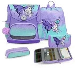 Belmil Premium Compact Plus Schulranzenset 5-teilig - "Serenity" - Lila