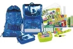 JOLLY Schulranzen-Set ERGONOMIC FLEXI Kunstfaser blau - Blau