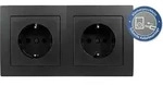 Steckdosen Set McPower Flair Beginner 2S Profi 3-teilig Steckanschluss - Schwarz