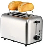 Clatronic&reg; Toaster 2 Scheiben | integrierter Br&ouml;tchenaufsatz | extra breite
