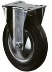 BS Rollen Bockrolle L410.B55.101 Gummi &Oslash; 100 mm bis 70 kg mit Platte 105x80 mm