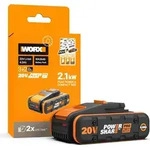 WORX WA3646, Akku, 4 Ah, 20 V, WORX, Schwarz, Orange, Thermoplast - Schwarz/Orange