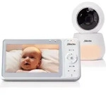 Alecto DVM2050 - Babyphone mit HD-Kamera, gro&szlig;em 5-Zoll-Farbdisplay und Nachtlicht -