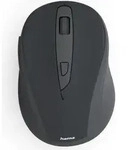 Hama Funkmaus WM-400, optisch, 6 Tasten, Funk, schwarz - Schwarz