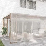 vidaXL Transparente Plane mit &Ouml;sen 6x6 m Polyethylen - Transparent