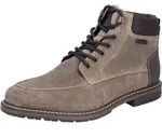 Rieker Schn&uuml;rstiefel - Beige Leder Gr&ouml;&szlig;e: 40 Weite: Normal - Beige - 40