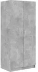 vidaXL Kleiderschrank Betongrau 80x52x180 cm Holzwerkstoff - Grau