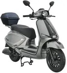 Motorroller Napoli 125 ccm 85 km/h EURO 5+ silber-schwarz inkl. Topcase