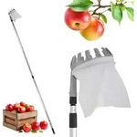 2.02 Obstpfl&uuml;cker mit Teleskop Stiel - ca. 136 bis 240 cm - Alu Apfelpfl&uuml;cker...