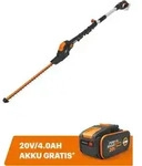 Akku-Teleskop-Heckenschere WORX 20V 45cm WG252E.9, ohne Akku und Ladeger&auml;t