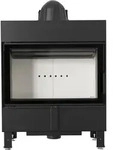 Kamineinsatz aus Stahl KRATKI LUCY SLIM 10 kW &Oslash; 160 - Schwarz